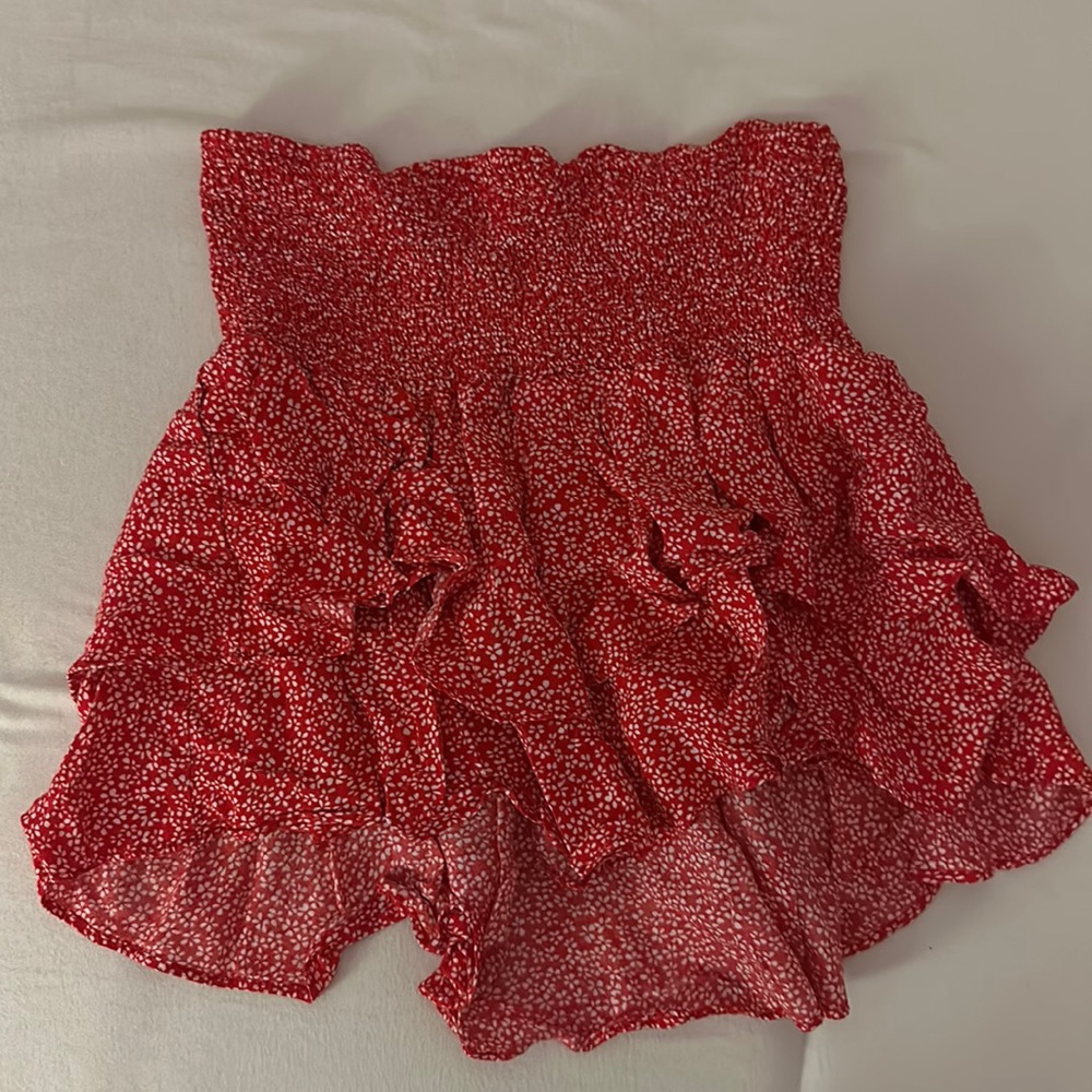 adika red and white skirt! size small